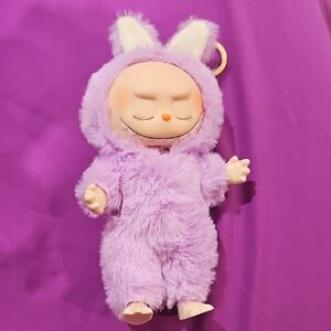 Source Unknown Lavender Plush Bunny Key Holder